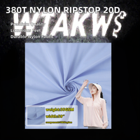 380T Nylon Ripstop Tissu 20D Coton Veste Imperméable Doudoune avec Protection Solaire Tissé Techniques Expédié Le Même Jour