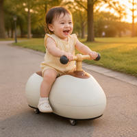 Voiture à bascule pour enfants en plastique de haute qualité, quatre roues, anti-retournement, jouet à pousser pour bébés, garçons et filles