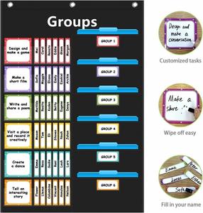 Wholesale Homey HM048 420D Polyester Classroom Group Pocket Chart Holder Foldable Organizing Desktop <b>Drawer</b> Organizers - Product Image 4