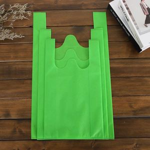 Bolsa de Camiseta Plegable Personalizada con Logotipo, Económica, Tipo D W U, Multicolor, Reutilizable, de Tela No Tejida, para Compras - Product Image 3