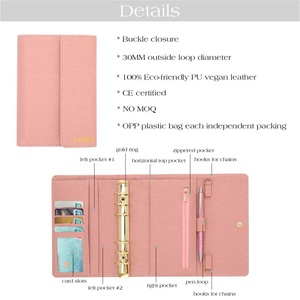 Hongbo más vendido personalizado Hot Heat Logo-on A6 Carpeta de presupuesto Agenda planificador organizador con hoja de mosca disponible como regalo de Navidad - Product Image 4