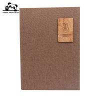 Porte-menu en similicuir texturé avec reliure à vis intérieure format A4, logo personnalisé, pour restaurant, hôtel