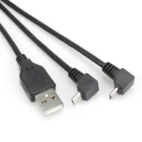 90 graden omlaag hoek micro USB 2.0 Data Sync en Oplaadkabel up hoek 5 pin Micro USB Male naar USB EEN Mannelijke