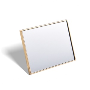Personalized Gift Gold Plated Hard Enamel <b>Rectangle</b> Shape Single Side Makeup <b>Mirror</b> - Product Image 6