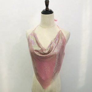 Shiny Metal Gold <strong>Sequin</strong> <strong>Top</strong> for <strong>Party</strong> - Product Image 5