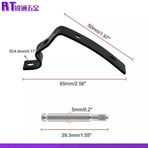ขายึดบานพับประตูแบบเหล็ก ขนาด 50 มม. 65 มม. มี 2 รู สำหรับซ่อมรถยนต์ - Product Image 1