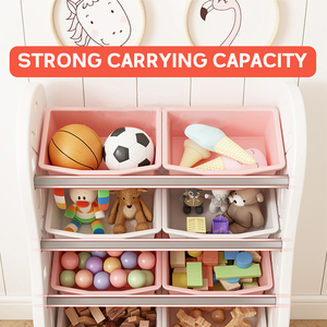 Armoires de rangement en plastique vert clair pour enfants, étagères de rangement pour jouets de <span class=keywords><strong>maternelle</strong></span> - Product Image 2