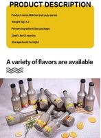 Sirop concentré de thé au lait saveur gingembre Anran en bouteille de 1,2 L pour boissons au thé au lait cuit et ingrédients pour bubble tea plus sucré – Vente en gros