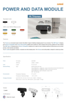 Multiprise de bureau OMNI avec 2 prises espacées, ports USB-A/C et disjoncteur pour usage domestique/bureau