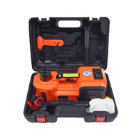 TRANRICH 12V trois-en-un électrique hydraulique 135-450MM Kit de cric de voiture charge de 5 tonnes avec lumière LED et pompe à air