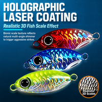 Leurres de pêche Micro VIB 8,8g, appâts durs avec revêtement laser, wobblers pour achigan et brochet