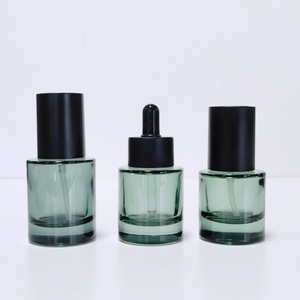 Clear Glass Cosmetic Bottle 40ml 50ml 100ml Volume Range <b>Serum</b> Pump 30ml Glass Dropper for Face Mask Packaging 120ml - Product Image 2