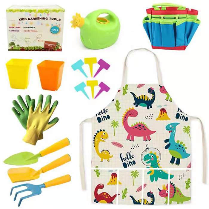 Новейший Лидер продаж, новый дизайн, набор инструментов для садоводства для детей, уличный набор с сумкой для хранения, садовые инструменты для детей