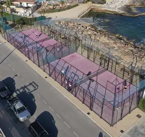 Migliore qualità miglior prezzo popolare Super panoramico Padel corte Paddle campo da Tennis con 2024 sul tetto