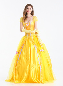 Vestido de Cosplay para adultos, vestido de princesa de La Bella y La <span class=keywords><strong>Bestia</strong></span>, <span class=keywords><strong>disfraz</strong></span> de fiesta de Halloween de princesa para mujer adulta - Product Image 4