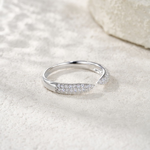 Prix usine bijoux 2025 nouveaux Designs mode anneau ouvert femmes luxe Moissanite argent anneaux pavé réglage muti-gemmes anneau de bande - Product Image 4