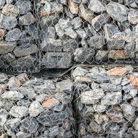 Caisse de gabion hexagonale galvanisée robuste 2,7 mm ASTM A975 80x100 mm pour le revêtement de canaux et la rétention de terre