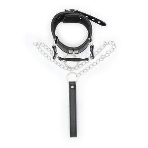 Produits pour adultes SM, muselière en cuir pour bondage, laisse, laisse pour chien, jouets sexuels pour couples - Product Image 3