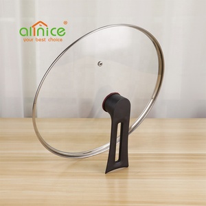 Sartén antiadherente de acero inoxidable con recubrimiento de panal de alta calidad, <span class=keywords><strong>Wok</strong></span> con tapa de vidrio - Product Image 4