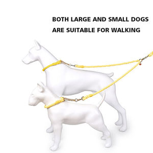 Color sólido doble correa de remolque cuerda hecha a mano nudos náuticos alta calidad ombre algodón mascota plomo cuerda perro Correa - Product Image 4