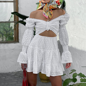 ملابس Y2K للسيدات مثيرة ملفوفة ، فساتين للنساء Bodycon الرقبة معلقة مفتوحة الظهر فستان ضمادة الصيف/ - Product Image 5