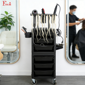Equipo Profesional de Salón, Carrito Rodante de 6 Cajones con Soporte para Extensiones de Cabello para Peluquería y Barbería - Product Image 3