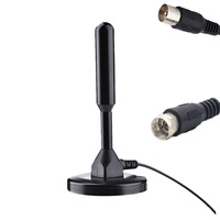 Récepteur de signal double intérieur/extérieur HD Digital HDTV/DVB-T/DTMB TV Antenne plastique 5m/3m Longueur de câble Alimentation USB