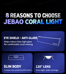 Jecod Jebao UEL S120/230 Smart Coral LED Light 8Channel Full Spectrum Reef Aquarium Light with WiFi and Bluetooth Control <strong>XR30</strong> - Product Image 5
