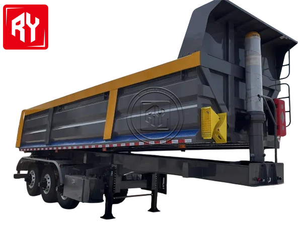 Factory Direct Hydraulic Dump Semi-Trailer 3 Axle 30 40 50 60 Tons Steel Carrier for Coal and Stone Truck Trailers for Sale