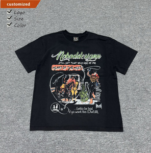 <span class=keywords><strong>T</strong></span>-<span class=keywords><strong>Shirt</strong></span> Estiva Oversize con Stampa Retrò di <span class=keywords><strong>Band</strong></span> Rock, Stile Longline, Comoda in Cotone Elasticizzato per Festival <span class=keywords><strong>Musicali</strong></span> - Product Image 1