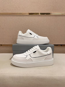 Men's designer <b>white</b> <b>shoes</b> business casual integrated design fashionable <b>leather</b> panel <b>shoes</b> factory wholesale - Product Image 6