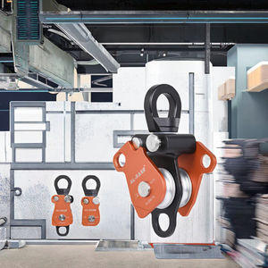 รอกอลูมิเนียมอเนกประสงค์แบบเดี่ยวและแบบคู่ สำหรับยกน้ำหนัก ช่วยประหยัดแรงงาน พร้อมเชือกนิรภัยป้องกันการตก รับน้ำหนักได้ 36 กิโลนิวตัน - Product Image 3