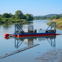 Drague à sable fluvial de 4 pouces avec pompe submersible de 200 m de capacité