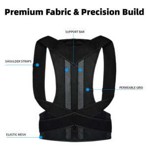 Chuyên nghiệp thoáng khí trở lại Brace trở lại hỗ trợ cột sống bảo vệ tư thế Corrector cho trên thấp hơn đau lưng - Product Image 2