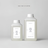 Bouteille en plastique carrée de 1000 ml pour l'emballage d'adoucissant et de shampoing, bouteille de détergent de 500 ml, bouteille de liquide à lessive épaissie