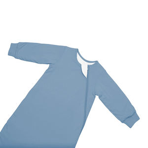 Sac de couchage bébé en bambou biologique à manches longues sac de couchage bébé 1.0 <span class=keywords><strong>tog</strong></span> personnalisé bébé poisson de couchage couleur unie vêtements nouveau-né - Product Image 5