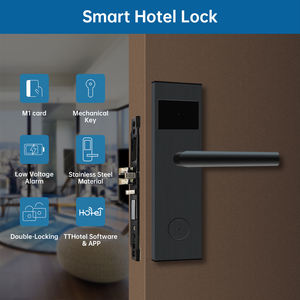 智能酒店Rfid钥匙卡门安全锁在线管理门禁系统价格木门智能手柄锁 - Product Image 4