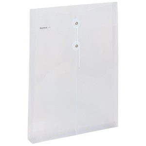 Comix United – dossier transparent format A4, sac de protection pour documents avec cordon de serrage, rangement réutilisable - Product Image 2