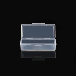 Transparent Plastic Storage Box For <b>Nail</b> Tools Sample Cards Ear Spoons Acne Needles Desktop Organizer Small Rectangular - Product Image 1