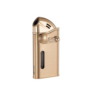 Flamme coupe-vent gonflable rechargeable d'allumeur de Jet oblique avec la fenêtre évidente de gaz - Product Image 6