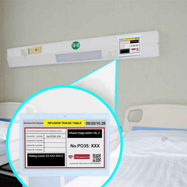 Electronic Shelf Label Ble/Wi-Fi/Nfc Enabled E Ink Display Digital Price Tag For Hospital Healthcare Solutions Eas Systems
