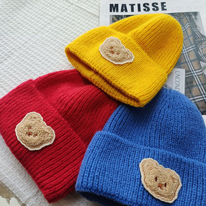 <span class=keywords><strong>Gorro</strong></span> de Punto para Niños con Bordado de Oso Lindo para Otoño e <span class=keywords><strong>Invierno</strong></span>, Cálido a Prueba de Viento y con Protección para los Oídos - Product Image 5