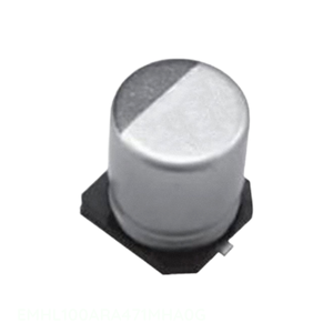 Condensateur SMD en aluminium à montage en surface, 470 µF, 20 %, 10 V, EMHL100ARA471MHA0G, canal fabricant 470 uF - Product Image 1