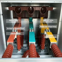 Appareillage de commutation intermédiaire rétractable en métal pour intérieur KYN61 |   Barre de busbar en cuivre, acier galvanisé |   40,5 kV 1250-2500 A |   Distribution d'énergie