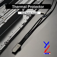 Interrupteur bimétallique Yuli YH-KSD9700, disjoncteur thermique, protecteur de moteur, transformateur, protecteur de chauffage 105/140/190 degrés, composant électronique, fil