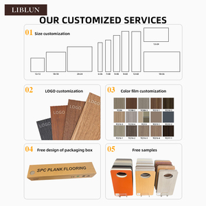 Bán buôn 100% chống cháy thân thiện với môi trường chịu mài mòn SPC Vinyl bấm vào sàn 8 mét Hệ thống khóa chống thấm nước cho các trường học - Product Image 5