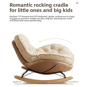 <span class=keywords><strong>Fauteuil</strong></span> inclinable à bascule Lazy Sofa au design minimaliste pour balcon, <span class=keywords><strong>fauteuil</strong></span> individuel de loisirs pour adultes - Product Image 3