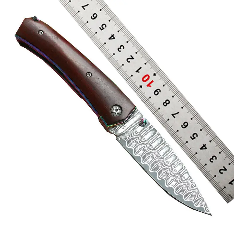 OEM प्रत्यक्ष मूल्य कस्टम आउटडोर बड़े दमिश्क गुना चाकू शिकार उपकरण आउटडोर पोर्टेबल कैम्पिंग चाकू