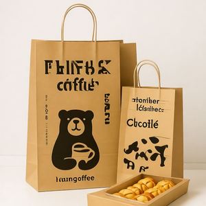Bolsas de Papel Reciclables de Grado Alimenticio, Impresas Personalizadas, para Sándwiches y Bocadillos para Llevar - Product Image 6