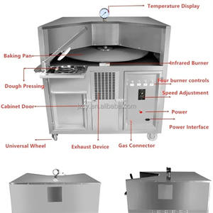 Four à pain à tortillas de 100 cm, prix de gros, pas cher, 400 pièces/h, machine à pain à tortillas/four à pain en argile, rotation automatique - Product Image 2